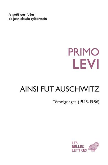 Ainsi fut Auschwitz - Primo Levi