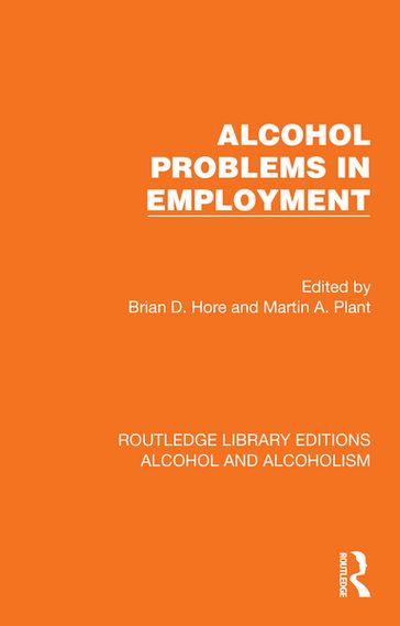 Alcohol Problems in Employment