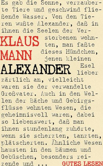 Alexander - Roman der Utopie - Klaus Mann