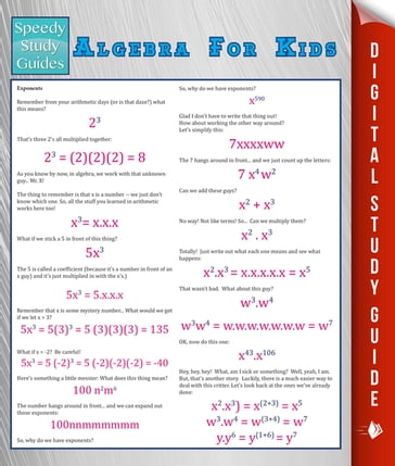 Algebra For Kids (Speedy Study Guide) - Speedy Publishing