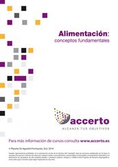 Alimentación, conceptos fundamentales