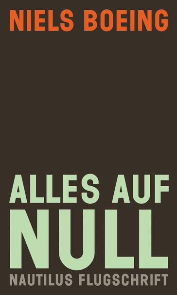 Alles auf null - Niels Boeing