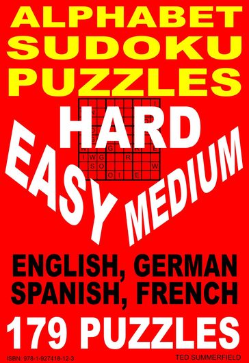 Alphabet Sudoku Puzzles - Ted Summerfield