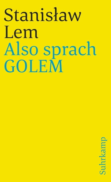 Also sprach GOLEM - Richard Popp - Stanisaw Lem