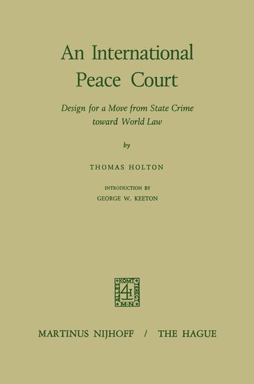 An International Peace Court - Thomas Holton