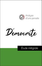 Analyse d une pensée : Démocrite (résumé et fiche de lecture plébiscités par les enseignants sur fichedelecture.fr)