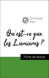 Analyse de l œuvre : Qu est-ce que les Lumières ? (résumé et fiche de lecture plébiscités par les enseignants sur fichedelecture.fr)