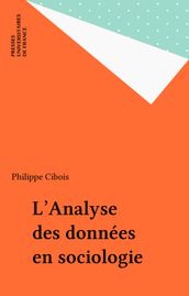 L Analyse des données en sociologie