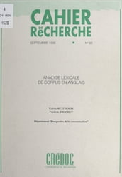 Analyse lexicale de corpus en anglais