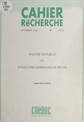 Analyse textuelle et structures narratives de récits