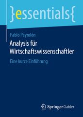 Analysis für Wirtschaftswissenschaftler