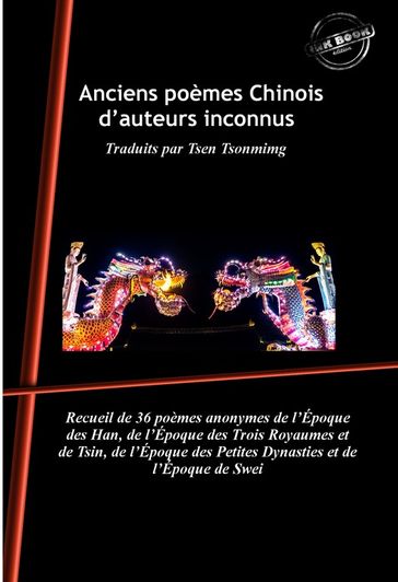 Anciens poèmes Chinois d'auteurs inconnus : Traduits par Tsen Tsonmimg. [Nouv. éd. revue et mise à jour]. - Divers Auteurs