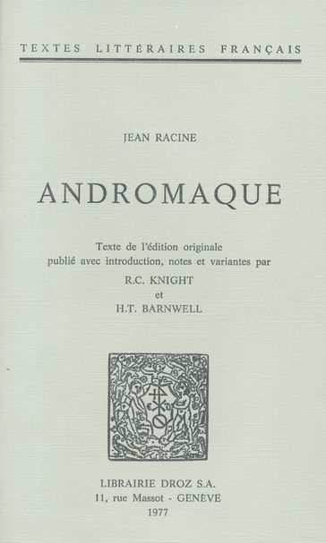 Andromaque - Jean Racine