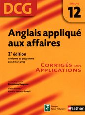 Anglais appliqué aux affaires - épreuve 12- DCG corrigés Format : ePub 2 DCG