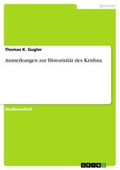 Anmerkungen zur Historizitat des Krishna