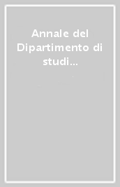 Annale del Dipartimento di studi storici dell Università di Venezia 1999. Studi e materiali dalle tesi di laurea