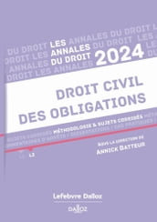 Annales du Droit 2024 - Droit civil des obligations