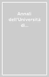 Annali dell Università di Ferrara. Sezione lettere (2002)