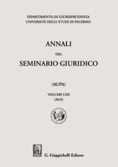 Annali del seminario giuridico dell università di Palermo. 62.