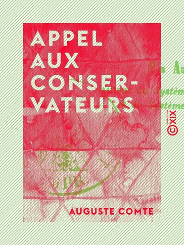 Appel aux conservateurs - Auguste Comte