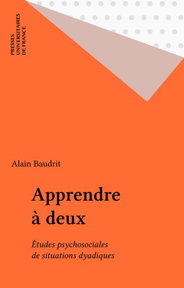 Apprendre à deux - Alain Baudrit