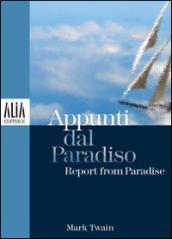 Appunti dal paradiso. Testo inglese a fronte