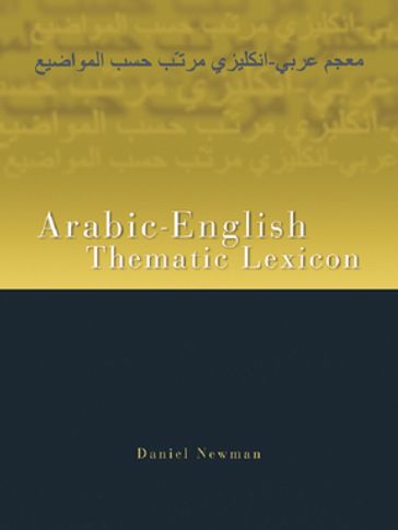 Arabic-English Thematic Lexicon - Daniel L. Newman