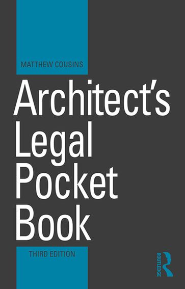 Architect's Legal Pocket Book - Matthew Cousins