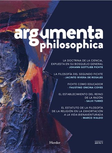 Argumenta philosophica 2019/1 - varios Autores