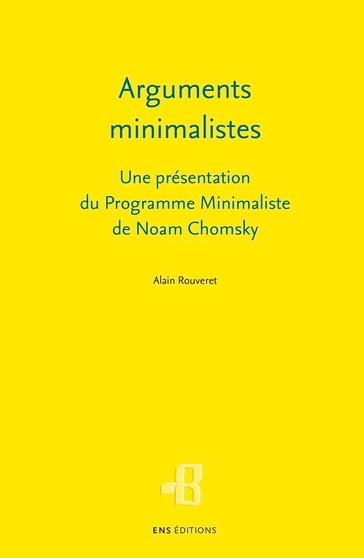 Arguments minimalistes - Alain Rouveret
