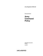 Army Regulation AR 600-20 Army Command Policy July 2020