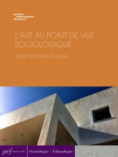 L Art au point de vue sociologique