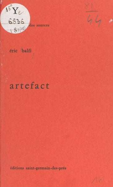 Artefact - Éric Balfi