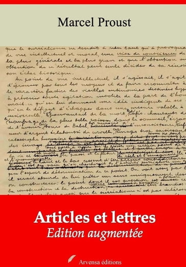 Articles et lettres  suivi d'annexes - Marcel Proust