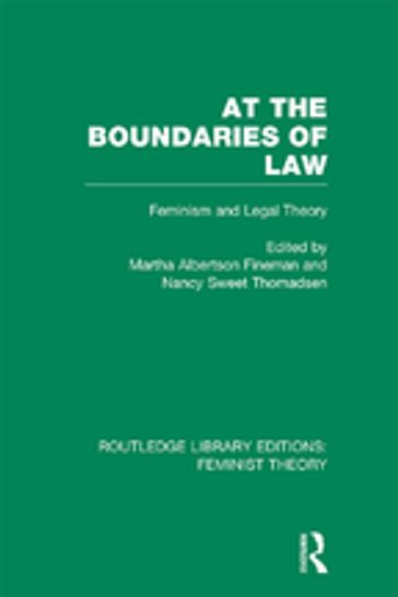 At the Boundaries of Law (RLE Feminist Theory) - Taylor and Francis
