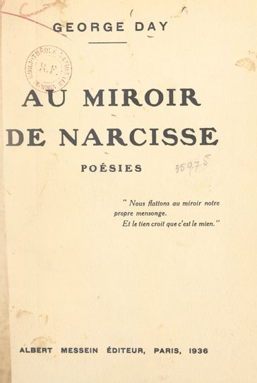 Au miroir de Narcisse - George Day