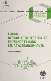 L Audit des collectivités locales en France et dans les pays francophones