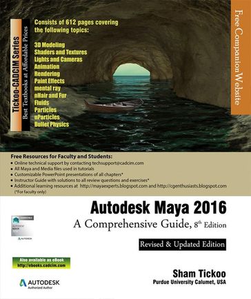 Autodesk Maya 2016: A Comprehensive Guide - Prof Sham Tickoo