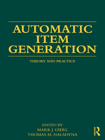 Automatic Item Generation