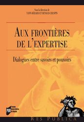 Aux frontières de l expertise