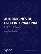 Aux origines du droit international - En 40 pages