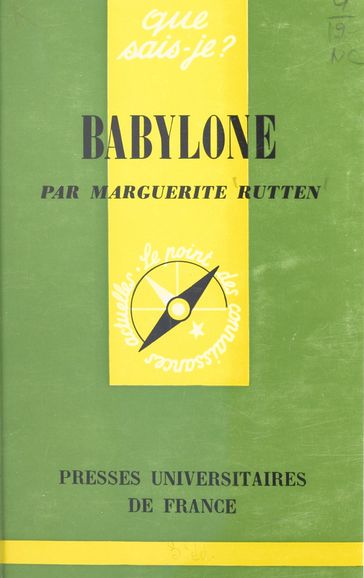 Babylone - Marguerite Rutten - Paul Angoulvent
