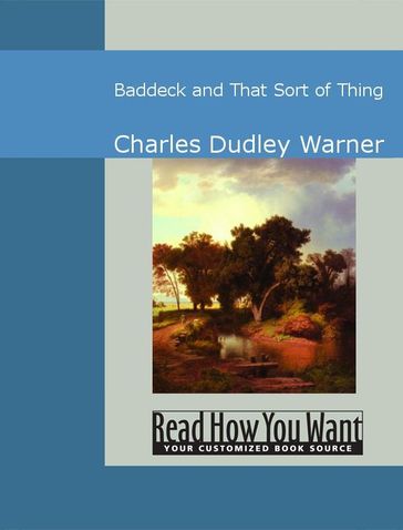 Baddeck And That Sort Of Thing - Charles Dudley Warner