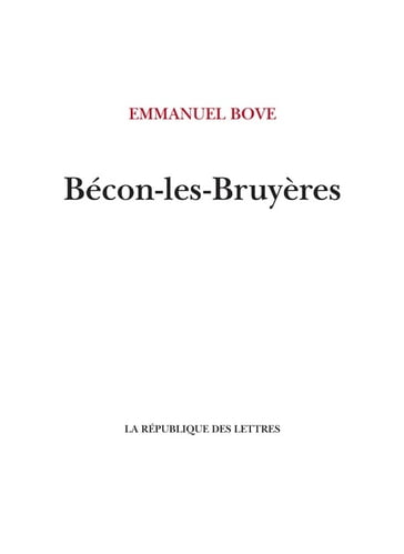Bécon-les-Bruyères - Emmanuel Bove
