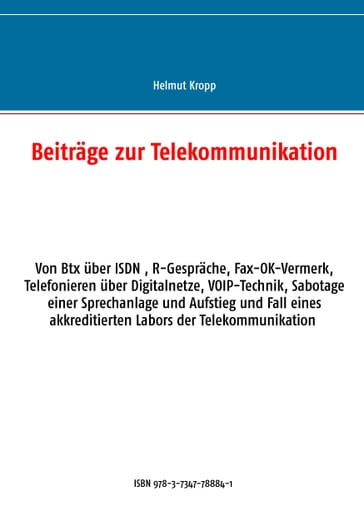 Beiträge zur Telekommunikation - Helmut Kropp