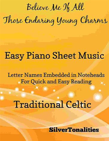 Believe Me If All Those Endearing Young Charms Easy Piano Sheet Music - SilverTonalities