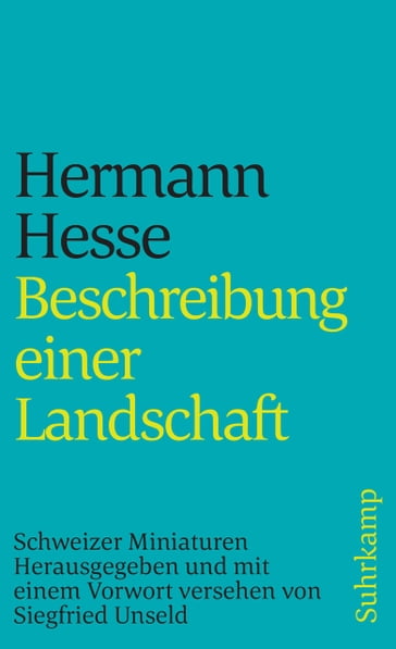 Beschreibung einer Landschaft - Hesse Hermann