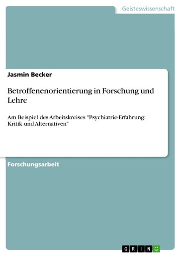 Betroffenenorientierung in Forschung und Lehre - Jasmin Becker