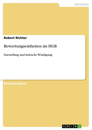 Bewertungseinheiten im HGB - Robert Richter