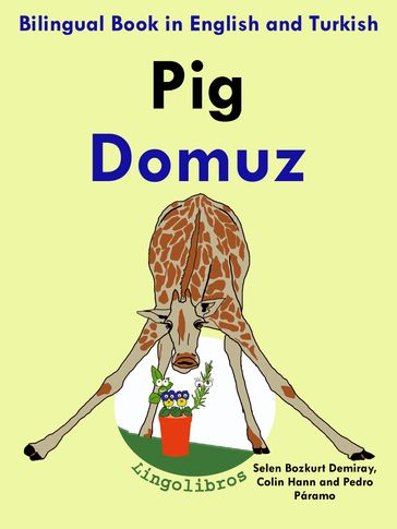 Bilingual Book in English and Turkish: Pig - Domuz - Learn Turkish Series - LingoLibros